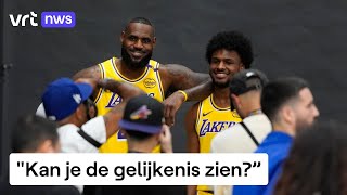 Basketbalvedette LeBron James gaat samenspelen met zijn 20 jaar jongere zoon [upl. by Asoj]