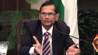 Visit of Minister of External Affairs Sri Lanka Prof G L PeirisJoint Media Interaction Part 1 [upl. by Ellett]