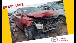 Repuestos TOYOTA YARIS 20142016 En Desarme [upl. by Yennek287]