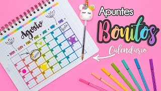 APUNTES BONITOS Calendario de Actividades REGRESOACLASES [upl. by Ainafets]