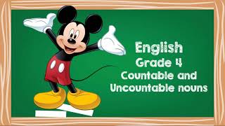 Countable and Uncountable nouns  Grade 4 [upl. by Eedissac]