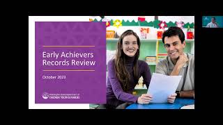 Early Achievers Records Review Webinar [upl. by Anitroc]