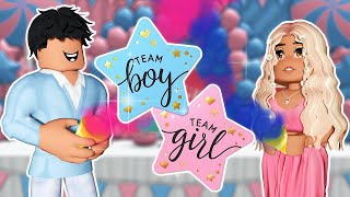 💙Is It a BOY or GIRL💗HOSTING our BABY SHOWER👶 Bloxburg Roleplay [upl. by Sirrad]