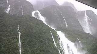 Wild Weather Milford Sound New Zealand [upl. by Redienhcs]