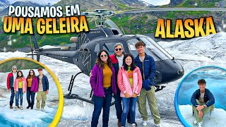 Pousamos em uma Geleira no Alasca  Passeio de Helicóptero  Família Maria Clara e JP [upl. by Antsirhc843]