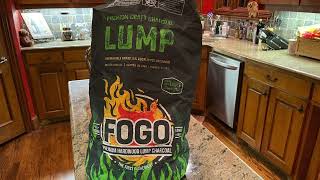 Unboxing of Fogo Brazilian Eucalyptus Lump Charcoal 4K [upl. by Friedman408]