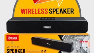 How to Crovell cvs421 wireless Bluetooth speaker best quality [upl. by Cadmar]