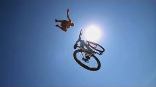 Huge Bike Jump into a Pond 35 feet in the air [upl. by Wiles]