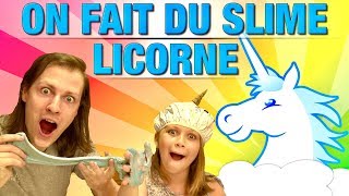 JE FAIS DU SLIME LICORNE AVEC MA NIECE MAGGIE  DELIRES DE MAX [upl. by Hercules]