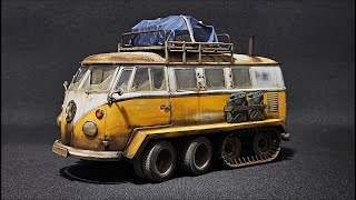 VW T1 Bus Conversion to HalfTrack Vehicle 124  VW T1 Bus Umbau auf Halbkettenfahrzeug 124 [upl. by Tsepmet]