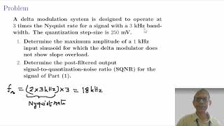 Digital Communication Problems on Delta Modulation 33  Dr Kamlesh Gupta  Engineering and Arts [upl. by Cassi]