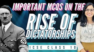 MCQ The Rise Of Dictatorship complete CH11 ICSE Class 10 History  By Shilpi Ma’am ICSEClass10 [upl. by Kahn826]