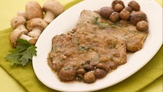 Scaloppine ai funghiRICETTA SFIZIOSAFACILE e VELOCE [upl. by Thackeray649]