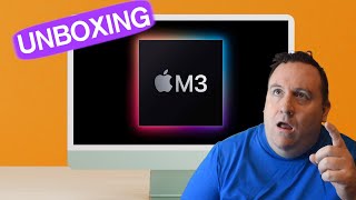 NEW 24quot M3 iMac  UNBOXING and SETUP [upl. by Nnahtebazile237]