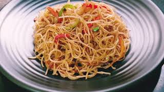 Glass Noodles Recipe  Glass Noodles with Vegetables and Egg [upl. by Sirac]