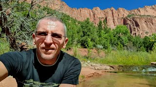 Kolob Arch via La Verkin creek trail  Zion National Park Utah [upl. by Aileno]