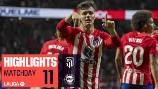 Resumen de Atlético de Madrid vs Deportivo Alavés 21 [upl. by Leahcimnaes]