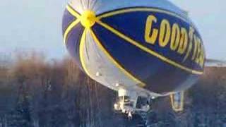 Goodyear Blimp Directly overhead [upl. by Esilrahc]