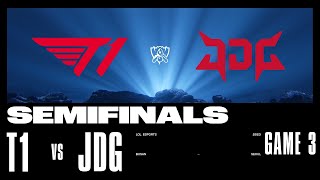 JDG vs T1  Game 3  SEMIFINALS Stage  2023 Worlds  JDG Intel Esports Club vs T1 2023 [upl. by Acillegna71]