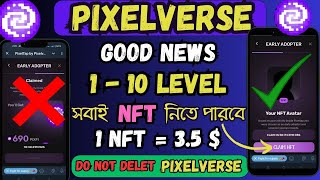 Pixelverse NFT claim process  কিভাবে Pixelverse থেকে টাকা পাবেন  Pixelverse NFT price  PIXFI sell [upl. by Ressler]