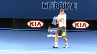 Rafael Nadal Practice Session Australian Open 2012 [upl. by Nafis]