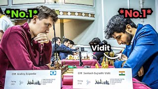 Vidits Race for the Top Spot  Vidit vs Esipenko  FIDE Grand Swiss 2023 [upl. by Acinnor]