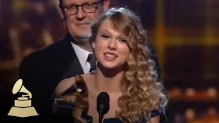 Taylor Swift accepting the GRAMMY for Album of the Year at the 52nd GRAMMY Awards  GRAMMYs [upl. by Bound]