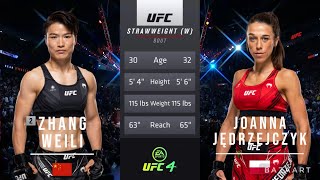 JOANNA JEDRZEJCZYK VS WEILI ZHANG FULL FIGHT UFC 275 [upl. by Lila]