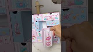 YesStyle advent calendar 🎀  unboxing unbox unboxingasmr yesstyle asmr asmrsounds [upl. by Atteinotna]