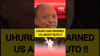 UHURU HAD WARNED US ABOUT RUTO ‼️ rutospeechtoday azimio uhuru ruto gachagua azimiolaumoja [upl. by Siron]