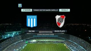 Fútbol en vivo Racing  River Fecha 17 Torneo Primera División 2014 FPT [upl. by Orlanta]