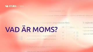 Vad är moms [upl. by Arotak]