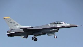 PACAF DEMO Practice F16C Fighting Falcon 岩国基地日米親善デー予行 [upl. by Aznarepse]