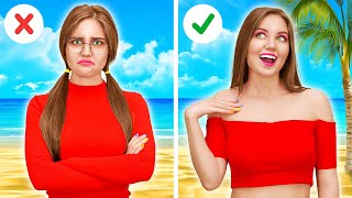 SUPER COOL OUTFIT IDEAS amp CRAFTS  DIY Clothes Transformation Makeover Hacks By 123 GO TRENDS [upl. by Otrebide289]