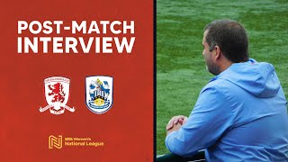 POSTMATCH INTERVIEW  Middlesbrough a  Glen Preston [upl. by Cain]