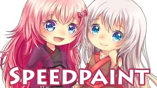 【Speedpaint】 Commission Chibis [upl. by Seagraves]