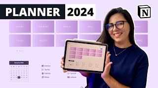 Como se organizar digitalmente em 2024 Planner Notion [upl. by Margo]