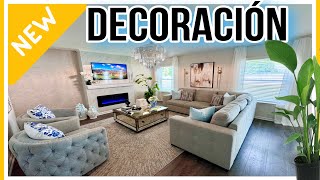 DECORACION PARA MI SALA VERANO 2024 💙 IDEAS PARA SALA pequeña 🏡 HOME DECOR IDEAS SUMMER [upl. by Noraj]