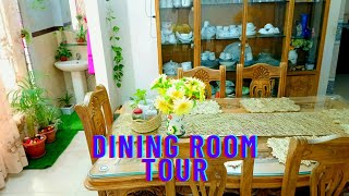 ডাইনিং রুম টুর  ডাইনিং রুম সাজানোর আইডিয়া  Bangladeshi small dining room tour  vlogs [upl. by Lazaro370]