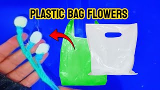 🌼 Upcycled Plastic Bag Flower Tutorial Stepbystep 🌼  Plastic Flower banane ka tarika  CraftEasy [upl. by Adelle]