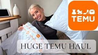 HUGE TEMU HAUL  £100s coupon bundle  voucher code  NOT sponsored [upl. by Vento256]