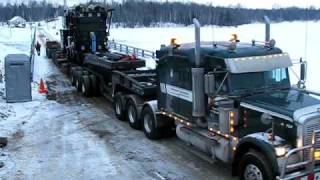 Transport Chainé inc  Heavy haul  Transport spécialisé  HydroQuébec RapideSept [upl. by Conway784]