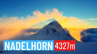 Climbing the Nadelhorn 4327m Switzerland [upl. by Lapo703]