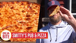 Barstool Pizza Review  Smittys Pub amp Pizza Taunton MA presented by Rhoback [upl. by Aiduan469]