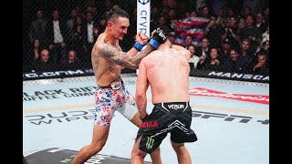 Max Holloway noquea a Gaethje en el último segundo UFC300 [upl. by Nerrej]