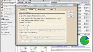 Peachtree Tutorial Changing Global Options Sage Training Lesson 171 [upl. by Araccot878]