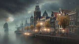 🖤OLD COPENHAGEN🖤DARK EMOTIONAL AMBIENCE WITH RAIN🖤Music to Study Read Work darkmusic [upl. by Aciria]