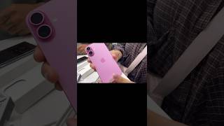 😍IPHONE 16 unboxing 🍀pink iphone trending ytshorts applestore apple [upl. by Langsdon892]