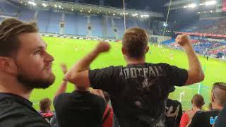 Wisla Krakow fans chanting vs GKS Katowice  August 22 [upl. by Ecyarg]