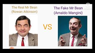 The Fake Mr Bean Arnaldo Mangini vs The Real Mr Bean Rowan Atkinson [upl. by Dnaloy]